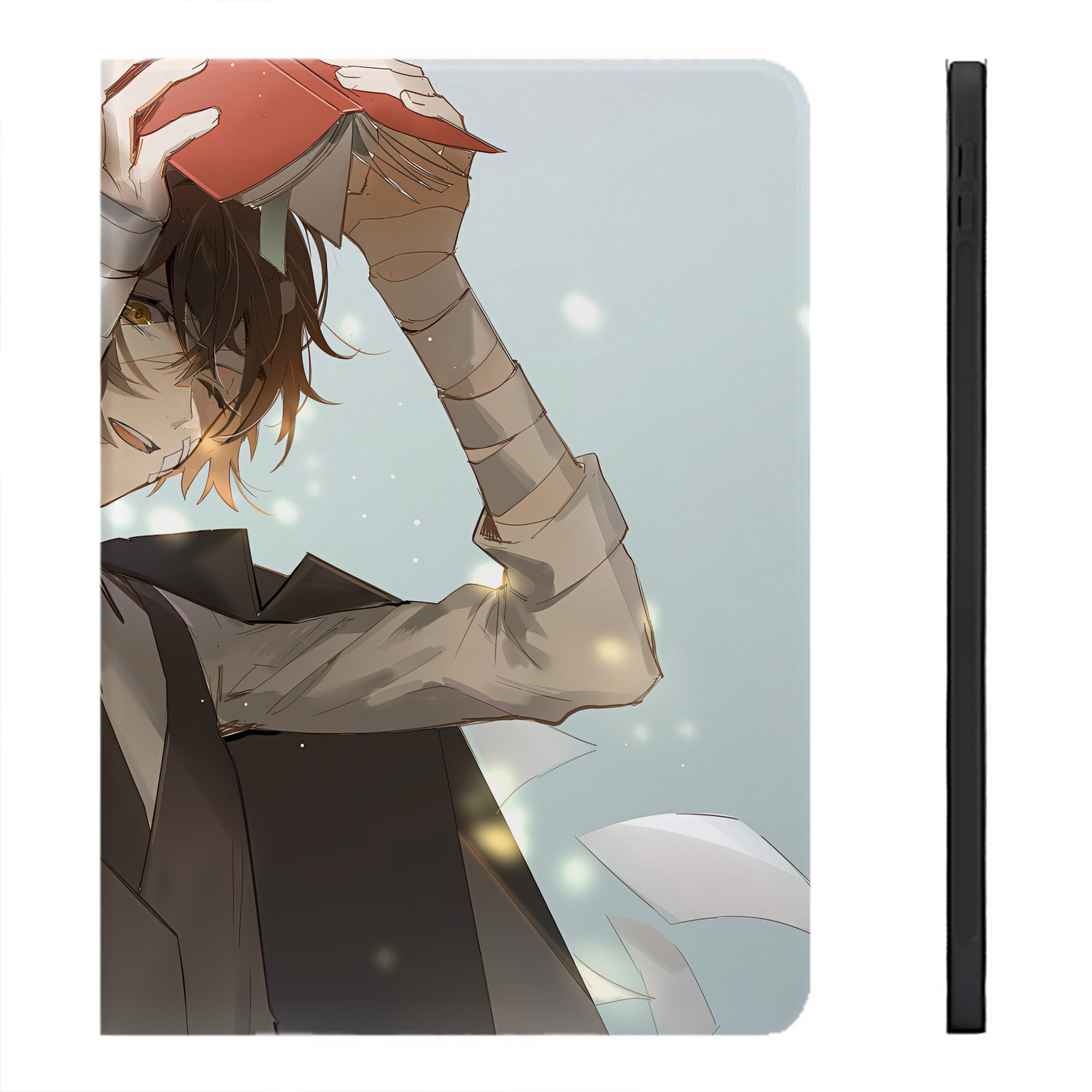 （画像用） 文豪ストレイドッグス Bungo Stray Dogs IPadケース ペンホルダー付き ブックスタイルデザイン